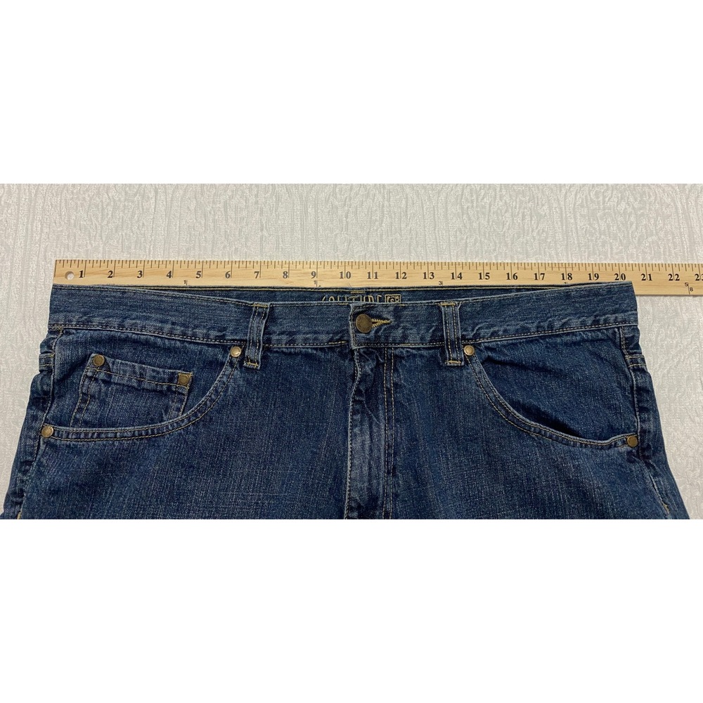 Solitude Wide Leg Men's Jeans Size 39x26 Blue Straight - Picture 4 of 7